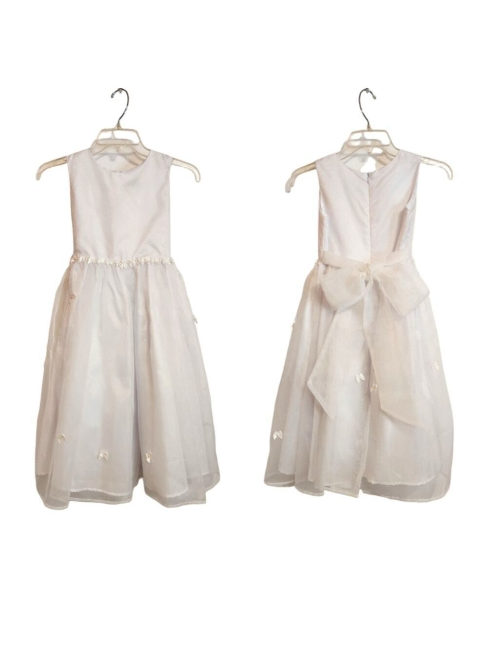 Jane Copeland White Fit And Flare Dress Size 7